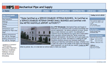 Tablet Screenshot of mechanicalpipe.com
